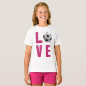 Love Soccer T-shirt (Voorkant volledig)