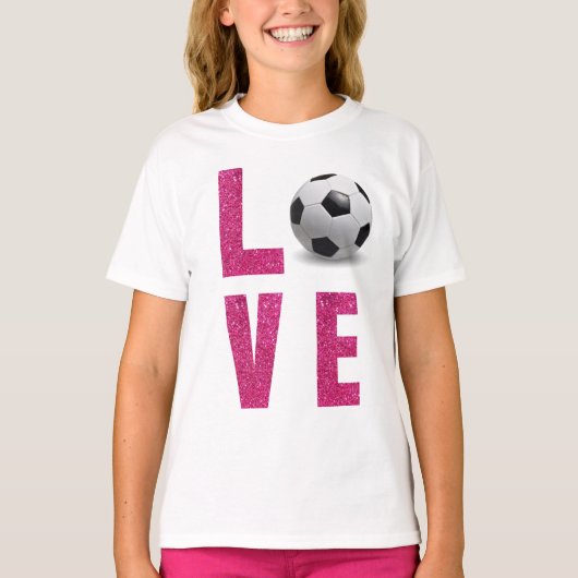 Love Soccer T-shirt (Voorkant)