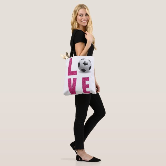 Love Soccer Tote Bag (Op model)