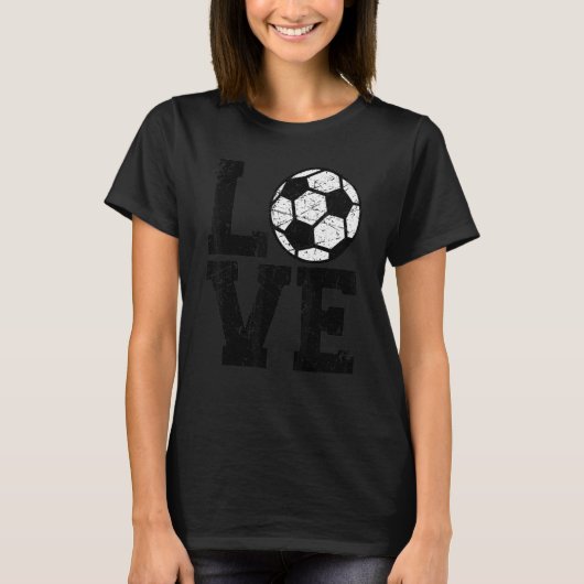 Love Soccer Vintage 1 T-shirt (Voorkant)