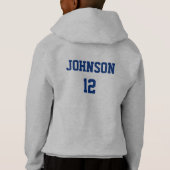 Love Soccer - White Letters - Navy and Oranje (Achterkant)