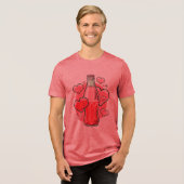 Love Soda Tri-Blend Shirt (Voorkant volledig)