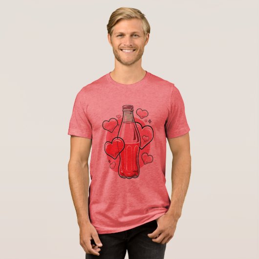 Love Soda Tri-Blend Shirt (Voorkant volledig)