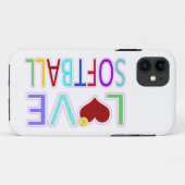 LOVE SOFTBALL Case-Mate iPhone CASE (Achterkant (horizontaal))