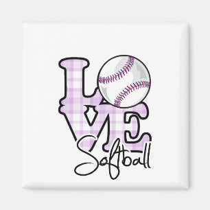 Love Softball Magneet