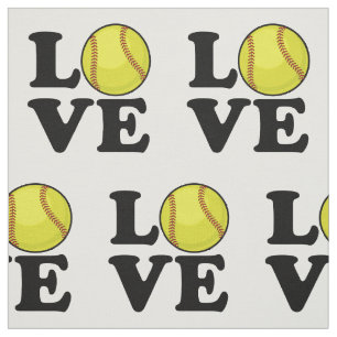 Love Softball Stof