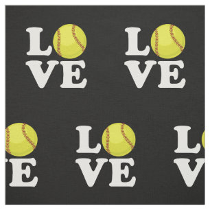 Love Softball Stof