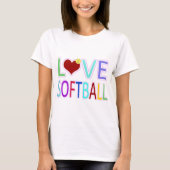 LOVE SOFTBALL T-SHIRT (Voorkant)
