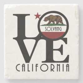 LOVE Solvang California Stenen Onderzetter