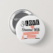 Love Someone With Endometrial Cancer Ronde Button 5,7 Cm (Voorkant /achterkant)