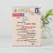 Love Son | Aan mijn zoon vergeet nooit dat ik van  Feestdagenkaart (Staand voorkant)