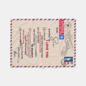 Love Son | Aan mijn zoon vergeet nooit dat ik van Fleece Deken (Voorkant (Horizontaal))