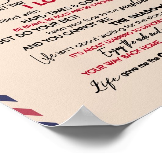 Love Son | Aan mijn zoon vergeet nooit dat ik van Poster (Hoek)