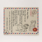 Love Son | Brief aan mijn dochter van wie je baby Legpuzzel (Horizontaal)