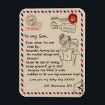 Love Son | Brief aan mijn dochter van wie je baby  Magneet<br><div class="desc">Love Son | Naar mijn dochter van mama</div>