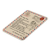 Love Son | Brief aan mijn dochter van wie je baby  Magneet (Linkerzijde)