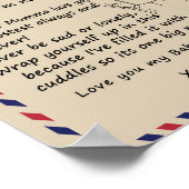 Love Son | Brief aan mijn dochter van wie je baby  Poster (Hoek)