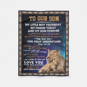 Love Son Op onze zoon heb ik van jou geproefd en Fleece Deken