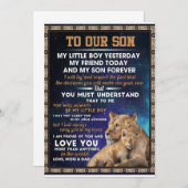 Love Son | Op onze zoon heb ik van jou geproefd en Kaart (Voorkant / Achterkant)