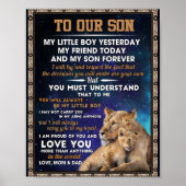 Love Son | Op onze zoon heb ik van jou geproefd en Poster (Voorkant)