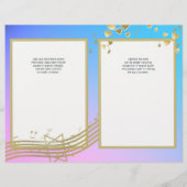 Love Song Bat Mitzvah Program Hoesje (Achterkant)