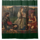 "Love Song" Edward Burne-Jones PreRaphaelite art Douchegordijn (Voorkant)
