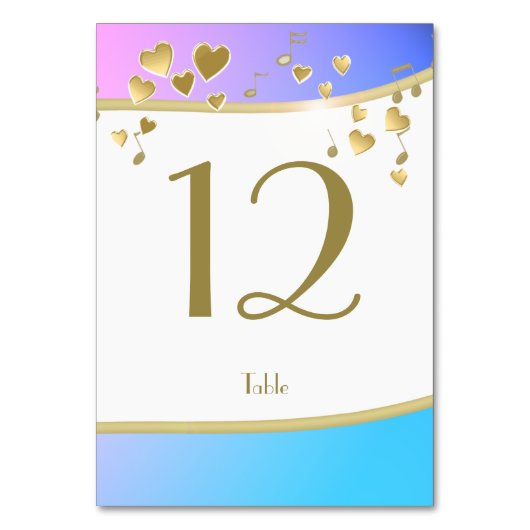 Love Song Hearts en Music Bat Mitswa Kaart (Voorkant)