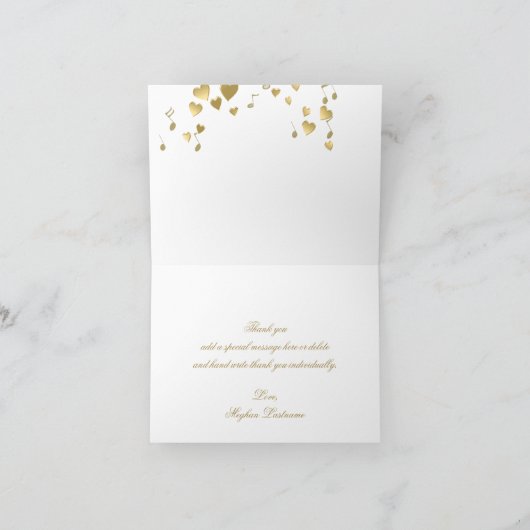 Love Song Notes Bedankt met foto (Binnen)