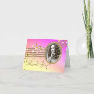 Love Song Notes Foto Dank je wel Bedankkaart