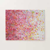 Love Song - Roze Abstract schilderen Legpuzzel (Horizontaal)