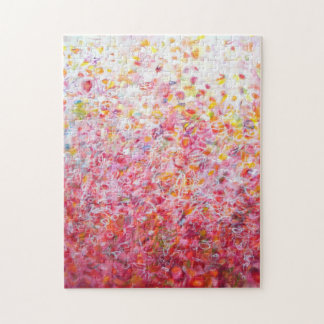 Love Song - Roze Abstract schilderen Legpuzzel