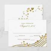 Love Song Wedding Response Kaart (Voorkant / Achterkant)