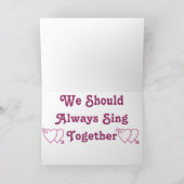 Love Song Wenskaart Feestdagen Kaart (Binnen)