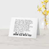 LOVE SONG WIL OUD WORDEN MET YOU MISS US KAART (Gele Bloem)