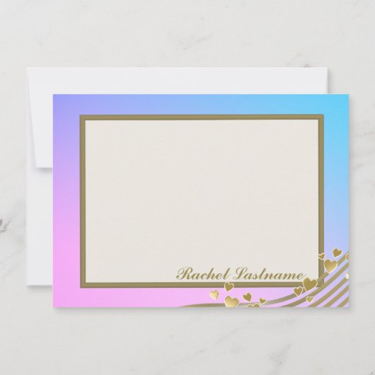 Love Songs Bat Mitzvah Flat Note Kaart Notitiekaartje (Achterkant)