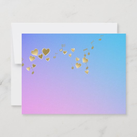 Love Songs Bat Mitzvah / Response Kaart (Achterkant)