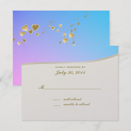 Love Songs Bat Mitzvah / Response Kaart (Voorkant / Achterkant)