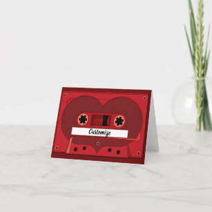 Love Songs Mix Tape Note Kaart