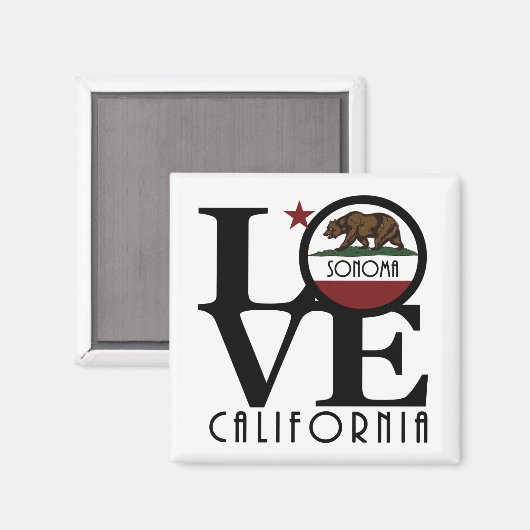 LOVE Sonoma California Magneet (Voorkant / Achterkant)