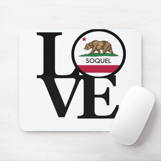LOVE Soquel California Mousepad Muismat (Met muis)