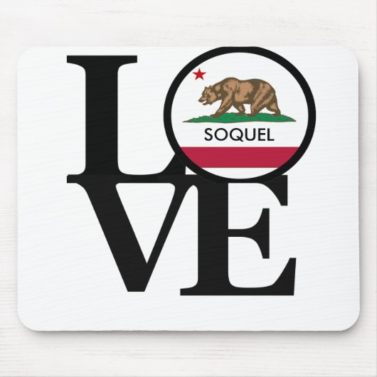 LOVE Soquel California Mousepad Muismat (Voorkant)
