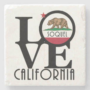 LOVE Soquel California Stenen Onderzetter