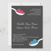 Love Soup Wedding Invitation Kaart (Achterkant)