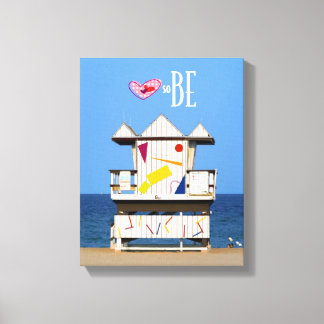 Love South Beach 6 ST Canvas Afdruk