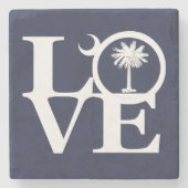 LOVE South Carolina Stenen Onderzetter (Voorkant)