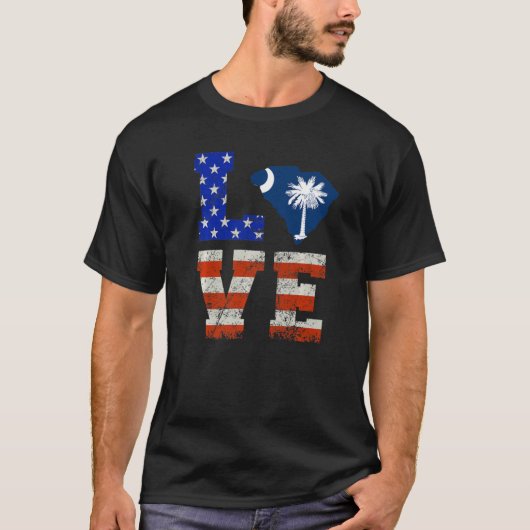 Love South Carolina T-shirt (Voorkant)