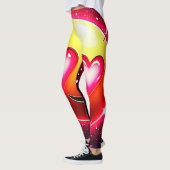 Love Sparkle Emoji Hearts Leggings (Links)