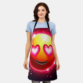 Love Sparkle Emoji Hearts Schort (Gedragen)