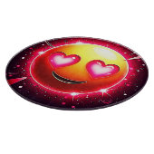 Love Sparkle Emoji Hearts Snijplank (Hoek)