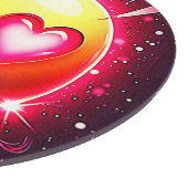 Love Sparkle Emoji Hearts Snijplank (Hoek)